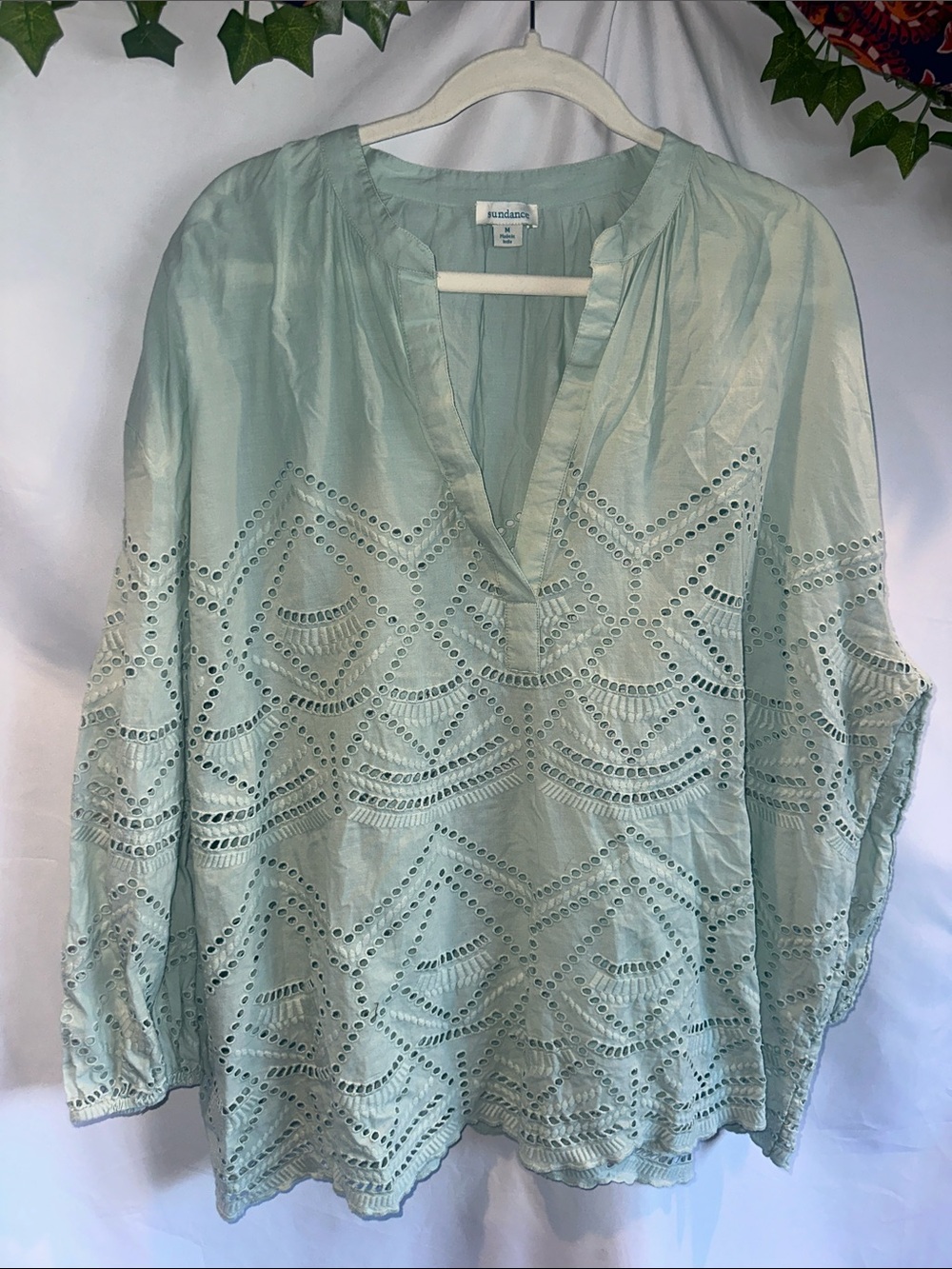 Sundance Light Mint Green Blouse